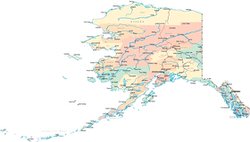 Карта Аляски 4