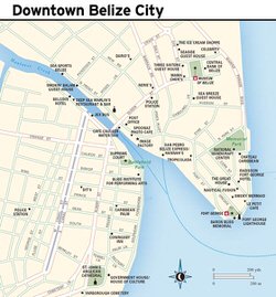 Belize City map 2