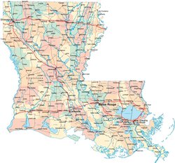 Карта Луизианы 3