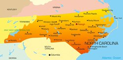 Карта Северной Каролины 1