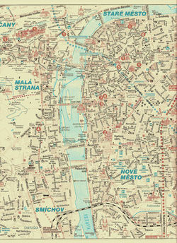 Prague map 1 Prague map 1