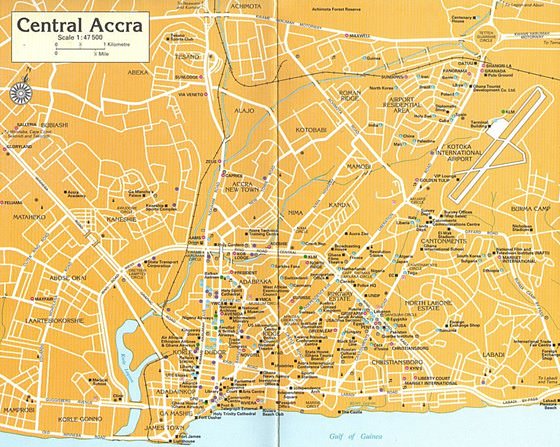 Detaillierte Karte von Accra 2