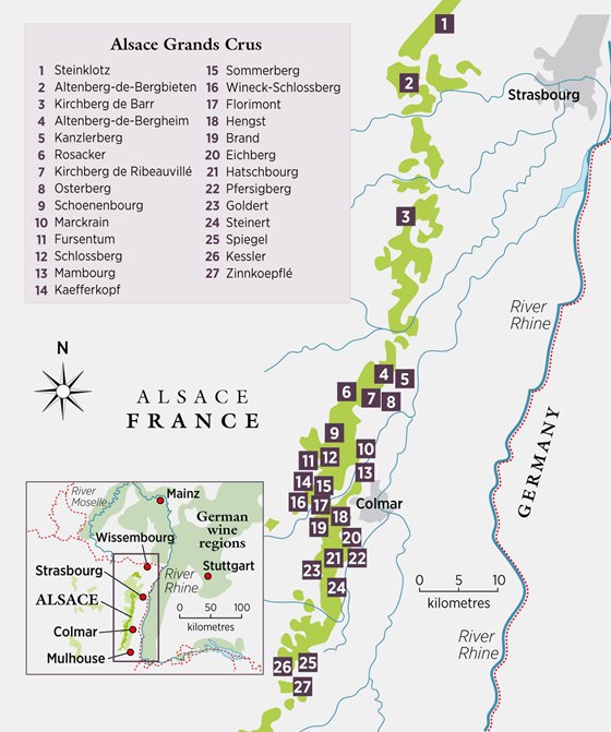 Large map of Alsace 1