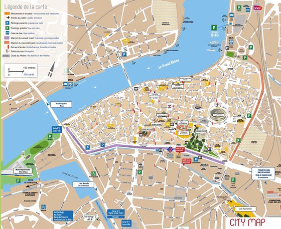 Detailed map of Arles 2
