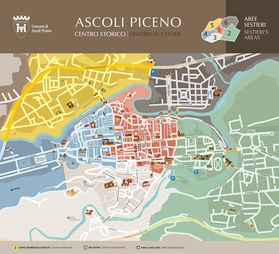 Детальная карта Асколи-Пичено 1