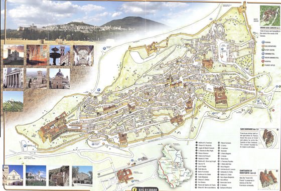Large map of Assisi 1