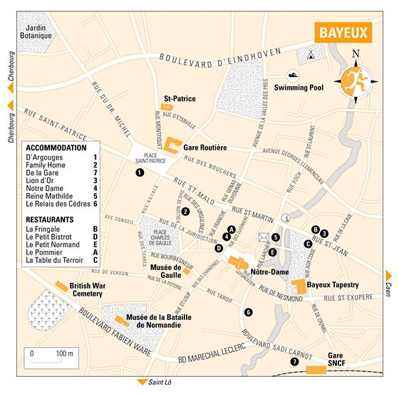 Large map of Bayeux 1