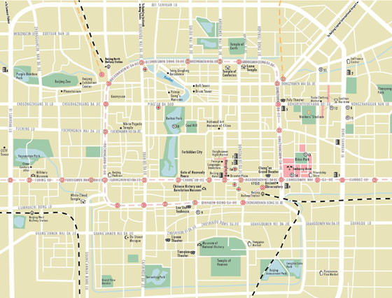 Large map of Beijing 1