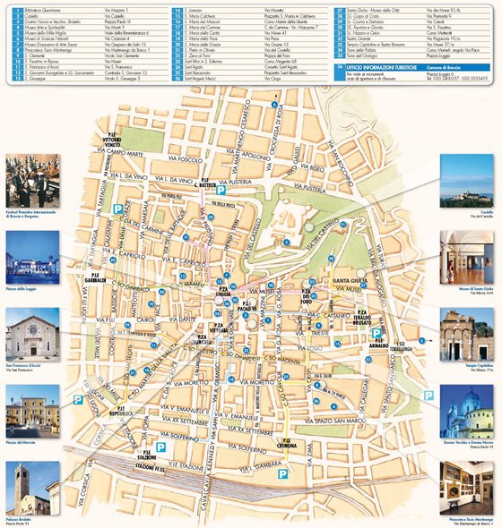 Detailed map of Brescia 2