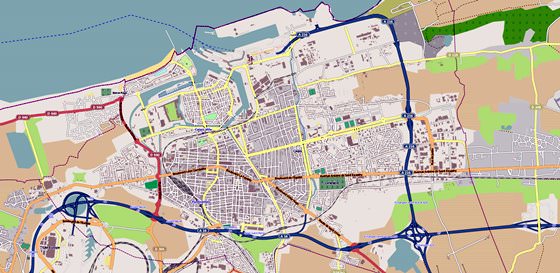 Подробная карта Кале 2