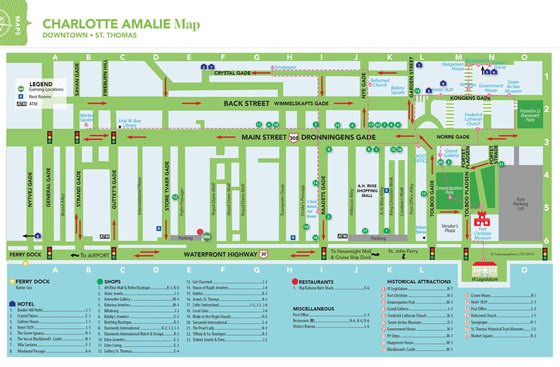 Detailed map of Charlotte Amalie 2