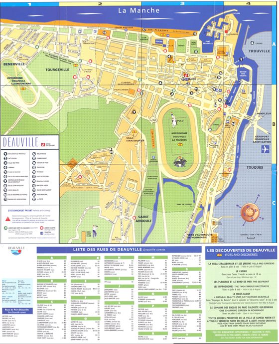 Große Karte von Deauville 1