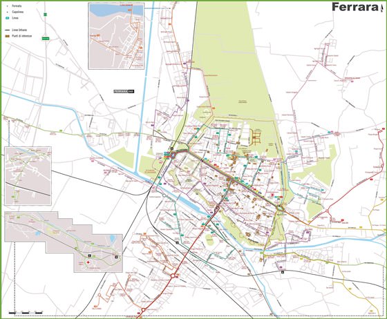 Large map of Ferrara 1