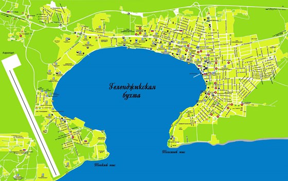 Detailed map of Gelendzhik 2