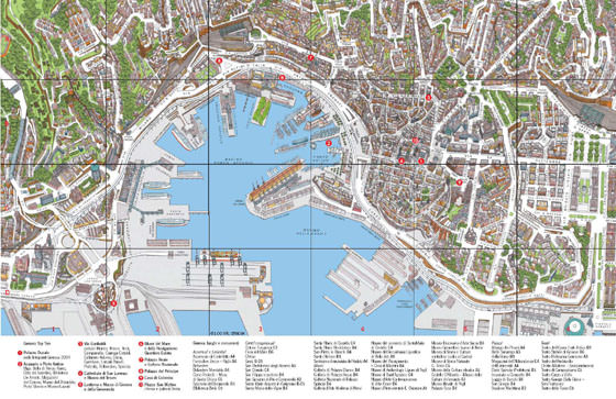 Large map of Genoa 1
