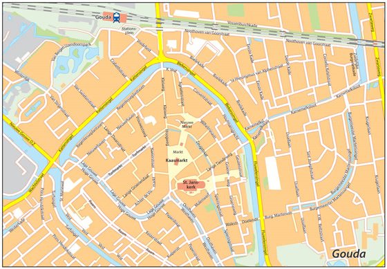 Large map of Gouda 1
