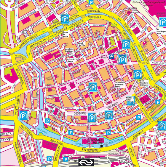 Large map of Groningen 1
