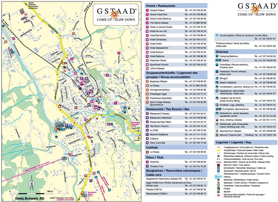 Detailed map of Gstaad 2