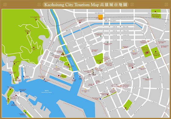 Detailed map of Kaohsiung 2