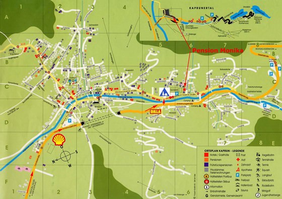Детальная карта Капруна 1