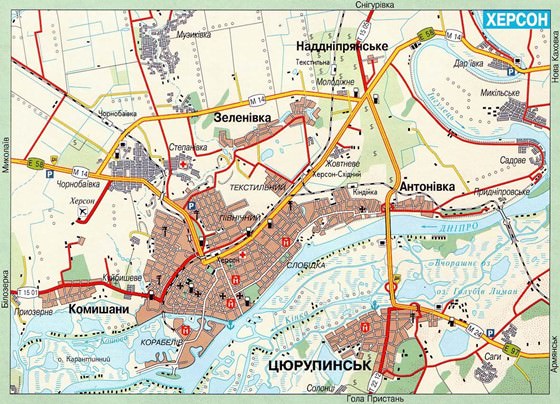 Large map of Kherson 1