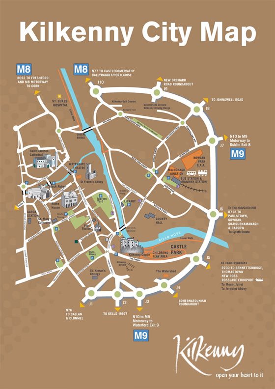 Large map of Kilkenny 1