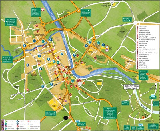Detailed map of Kilkenny 2