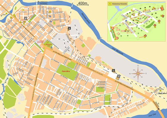 Large map of Kolomna 1