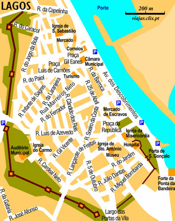 Maps of Lagos & Algarve