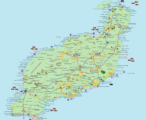 Gran mapa de Lanzarote 1