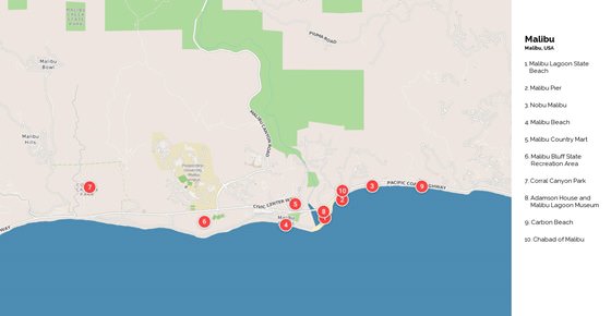 Large map of Malibu 1