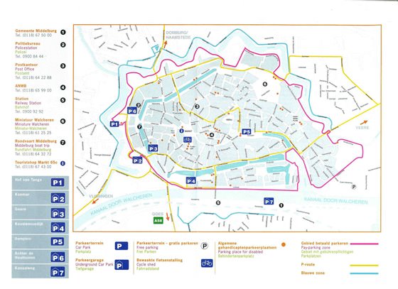 Detailed map of Middelburg 2