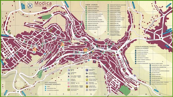 Large map of Modica 1