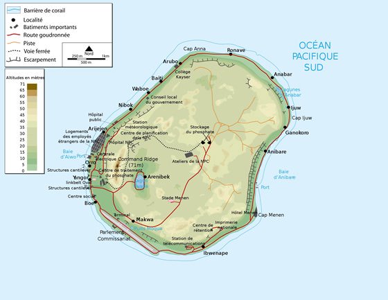 Детальная карта Науру 1