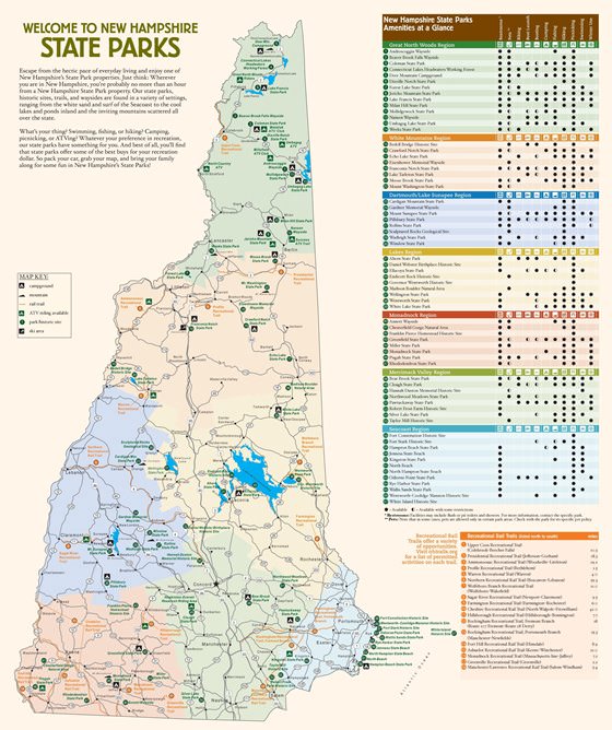 Подробная карта Нью-Хэмпшира 2
