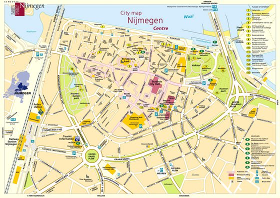 Large map of Nijmegen 1