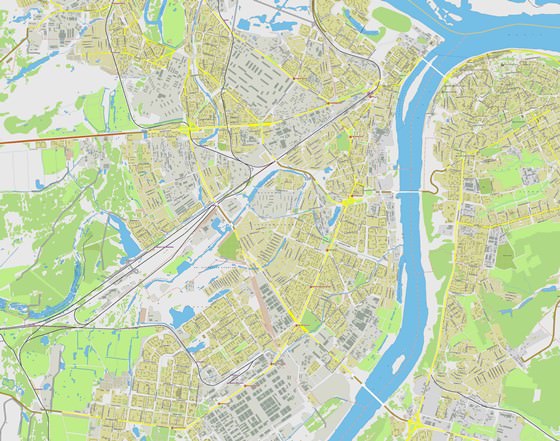 Large map of Nizhniy Novgorod 1
