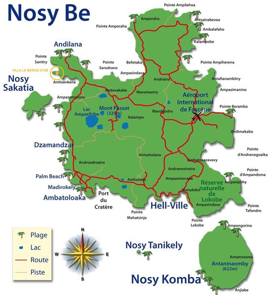 Подробная карта Нуси-Бе 2