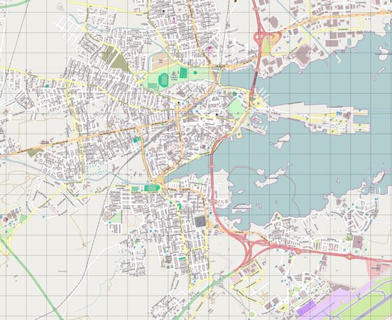 Detailed map of Olbia 2