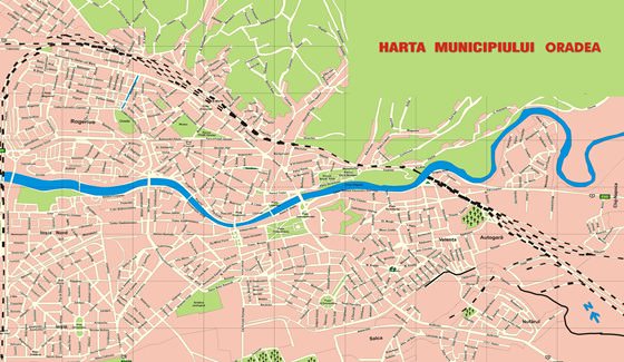 Detailed map of Oradea 2