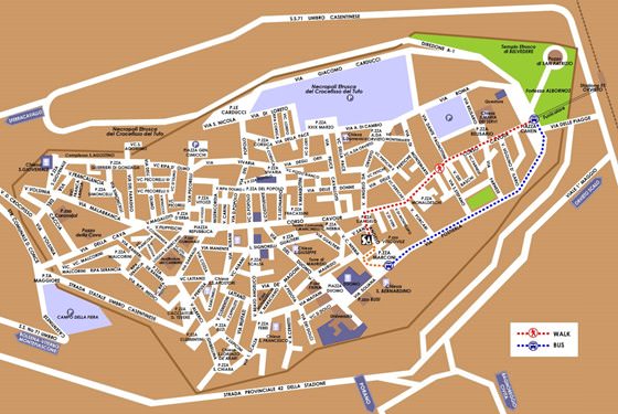 Large map of Orvieto 1