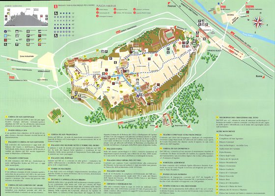 Detailed map of Orvieto 2