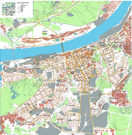 Detailed map of Perm 2
