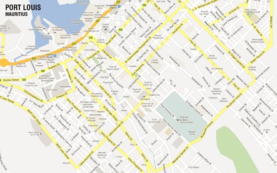 Detailed map of Port Louis 2 Detailed map of Port Louis 2