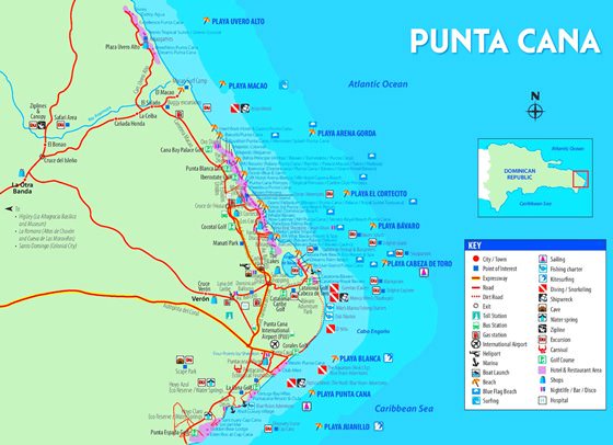 Подробная карта Пунта-Каны 2