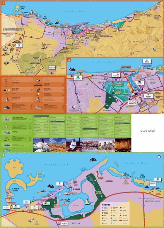 Große Karte von Ras al Khaymah 1