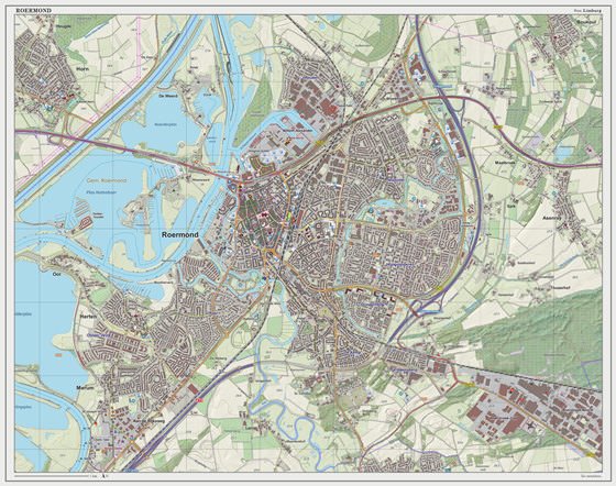 Detailed map of Roermond 2