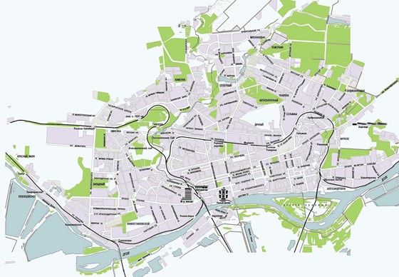 Detailed map of Rostov na Donu 2