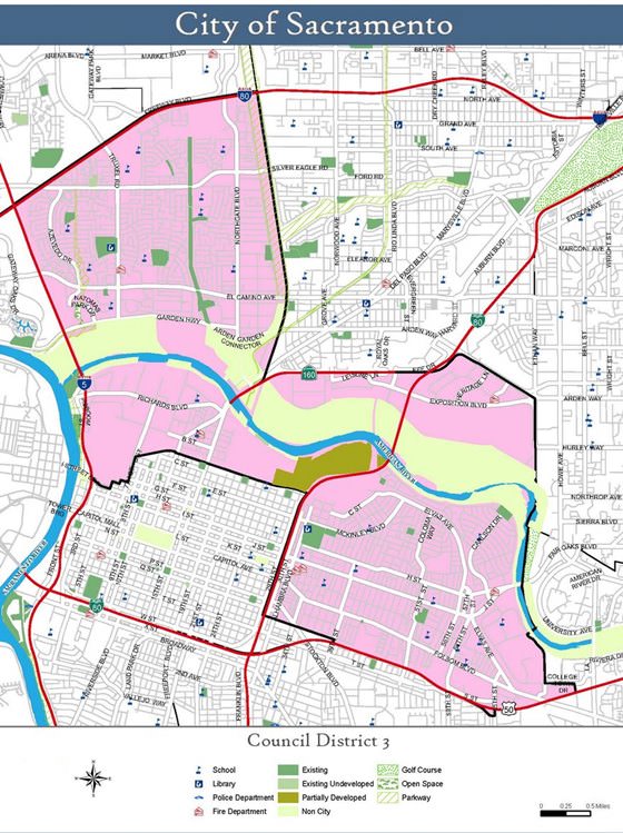 Large map of Sacramento 1