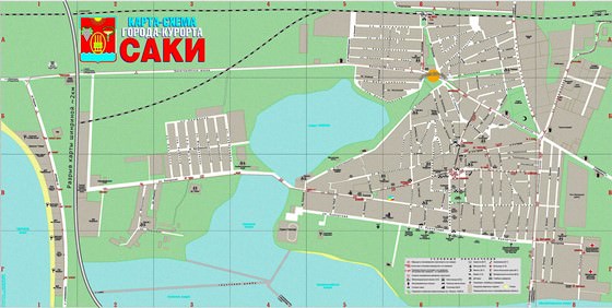 Large map of Saky 1